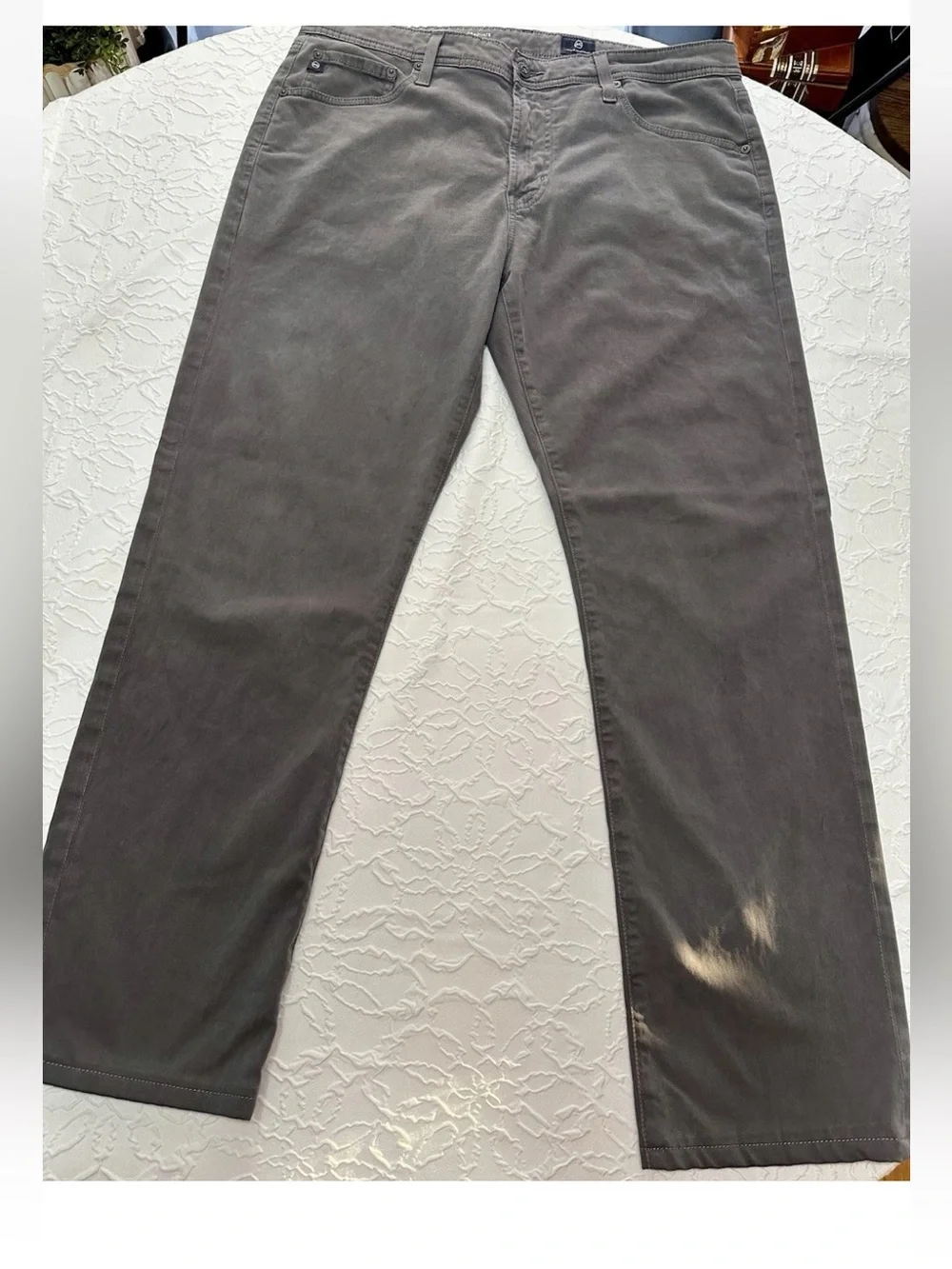 Adriano Goldschmied Men’s 36x34 (Inseam Is 30) Gray Graduate Tailored Leg Pants
